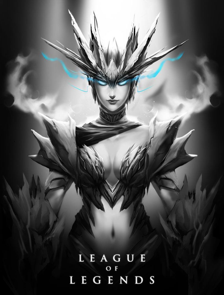 英雄联盟高清黑白风英雄特写,珍藏壁纸