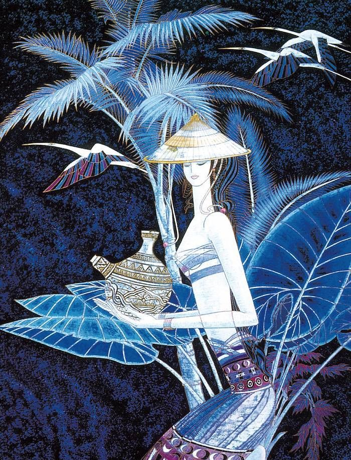 丁绍光–重彩画作品.