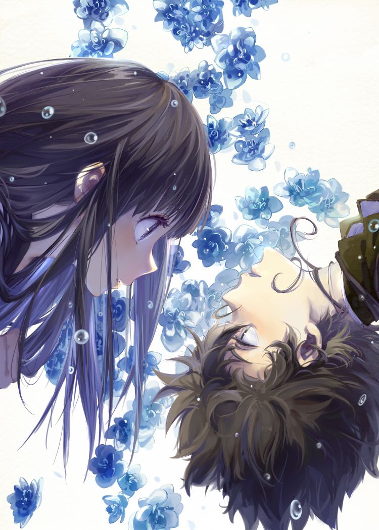 动漫高清美图壁纸情侣头像,冰菓里的两对甜蜜cp_高清图集_新浪网