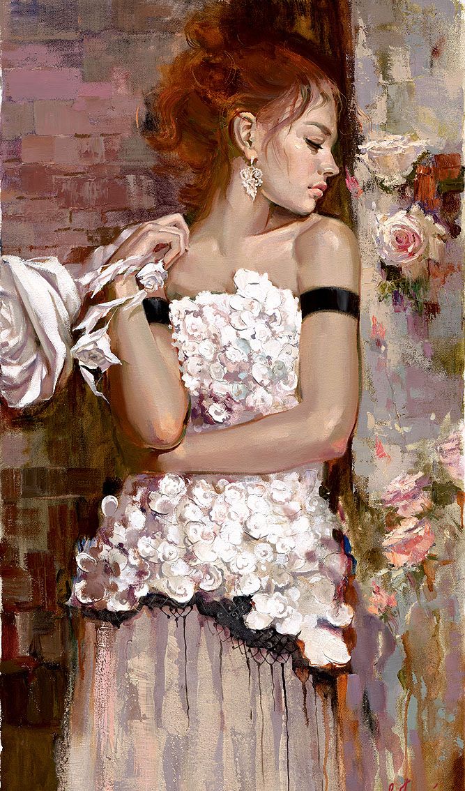女人似水,冰清玉洁:天才女画家艾琳·谢里的女性人物油画赏析|谢里