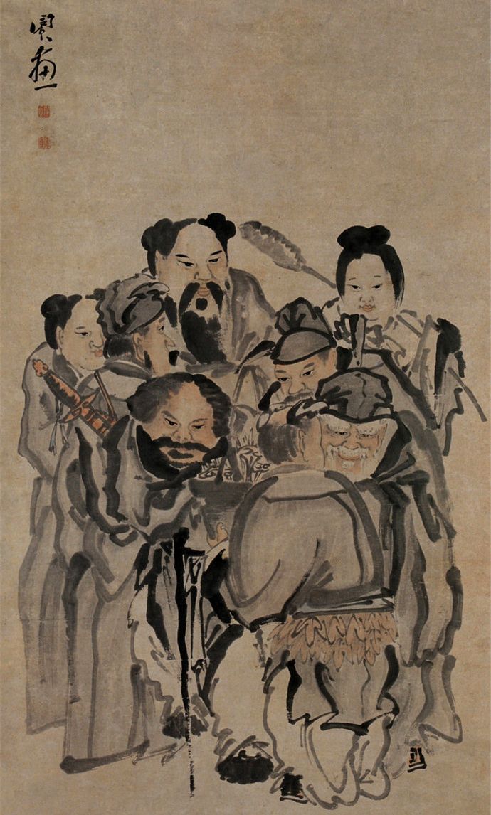 清代扬州画派画家闵贞人物画作品欣赏