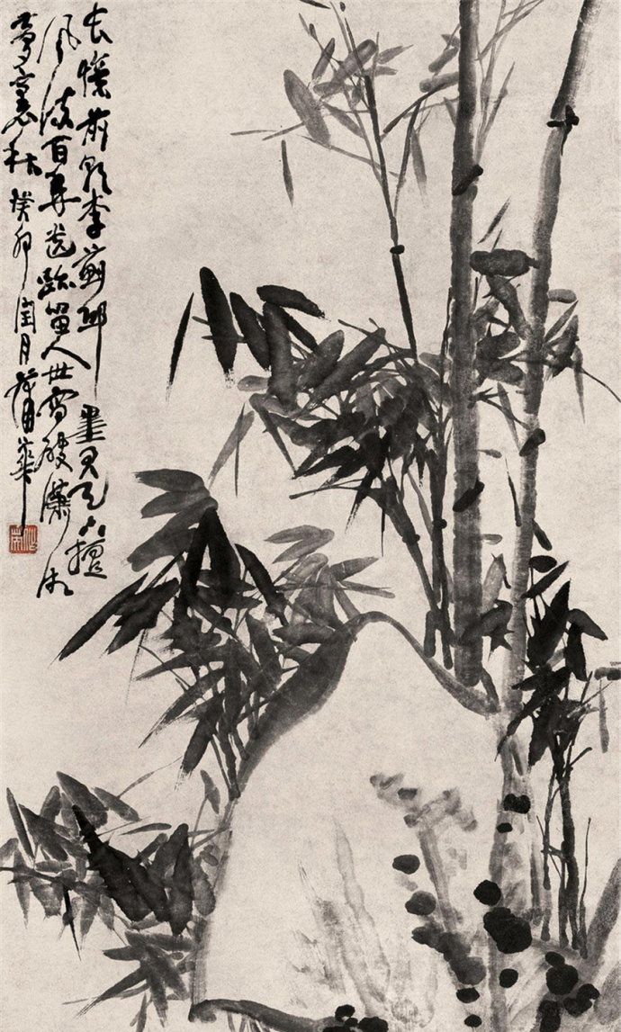 君子之风,虚怀若谷,清代画家蒲华画竹