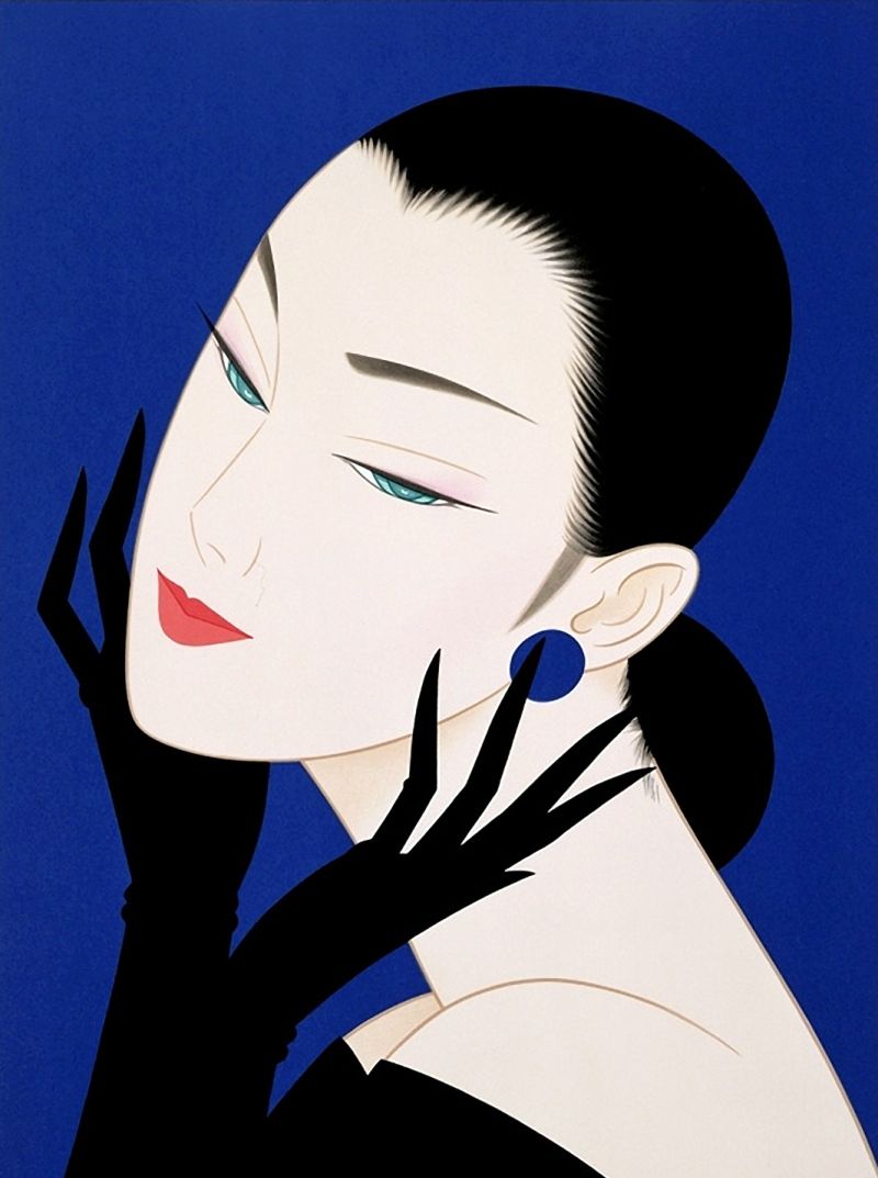 日本插画大师鹤田一郎 ichirotsuruta:冷艳的现代东方美人系列