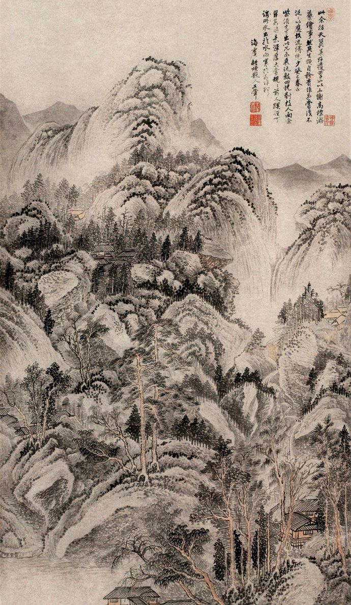 清初画圣王翚山水画作品欣赏_新浪新闻