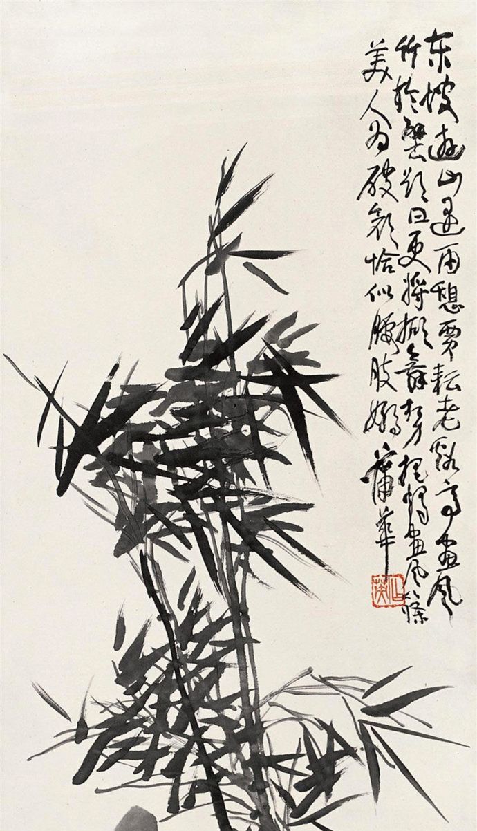 君子之风,虚怀若谷,清代画家蒲华画竹