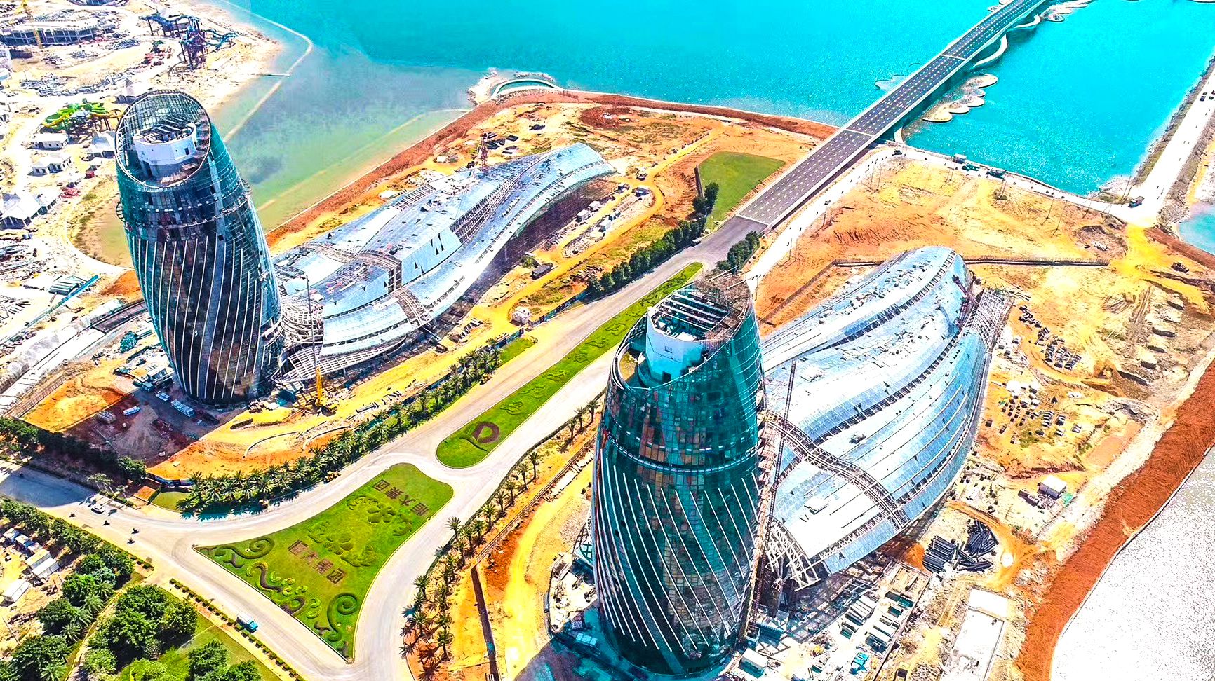 航拍海南海花岛,实景比效果图漂亮