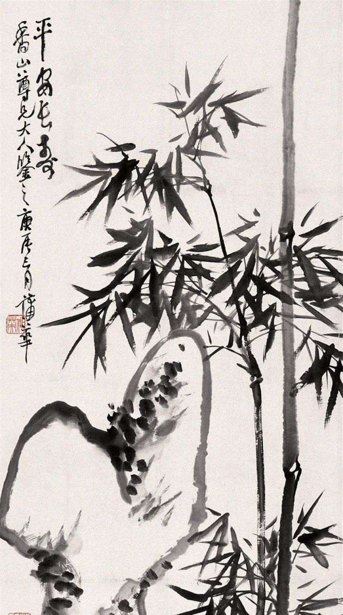 中通外直,宁折不屈,晚清海派画家蒲华画竹中通外直