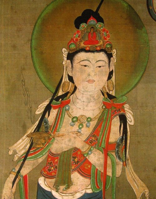 色彩的盛宴三幅敦煌藏经洞的唐代引路菩萨图