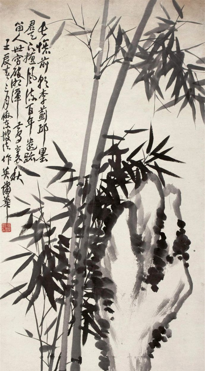 君子之风,虚怀若谷,清代画家蒲华画竹