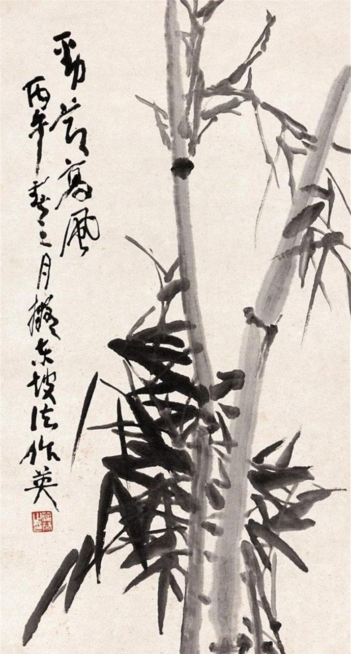 君子之风,虚怀若谷,清代画家蒲华画竹