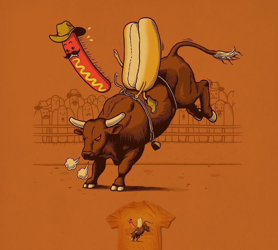 脑洞略大的插画 插画家把黑色幽默感和流行文化巧妙地结合在一起