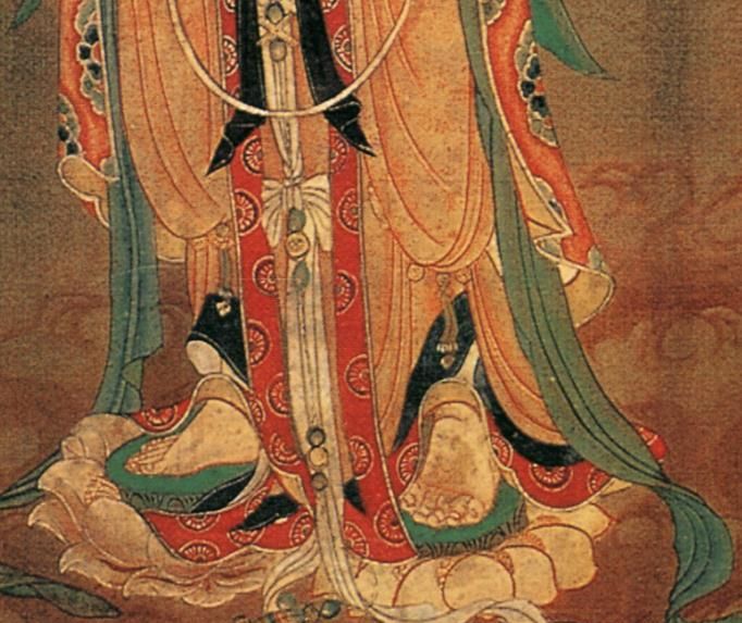 色彩的盛宴三幅敦煌藏经洞的唐代引路菩萨图