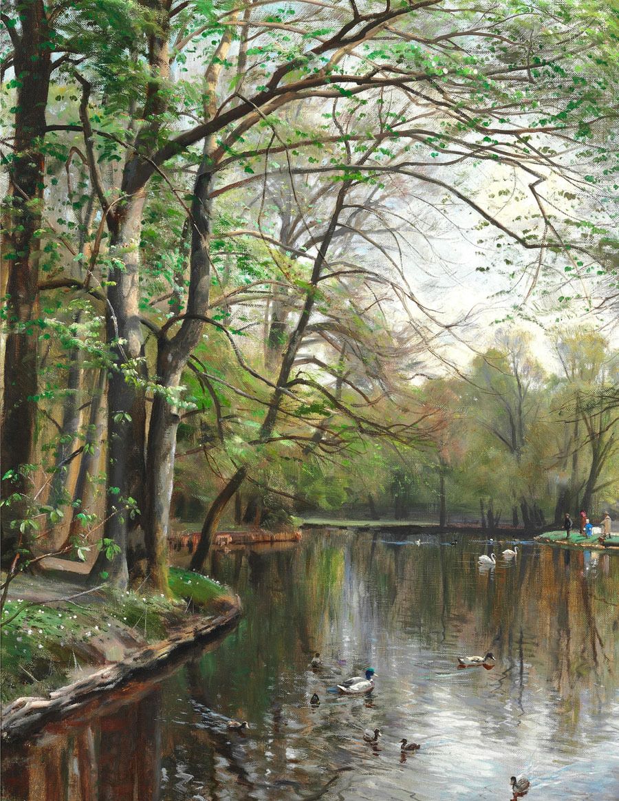 大师级风景油画欣赏丹麦画家蒙森德18591941作品选