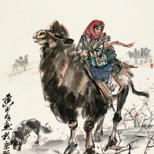 20世纪国画大师黄胄人物画作品欣赏