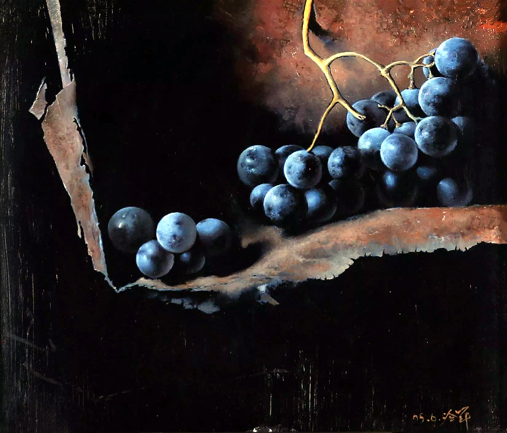 两老外画葡萄挑战冷军,她刘海长短有致,带着些微的弧度,瓜子脸