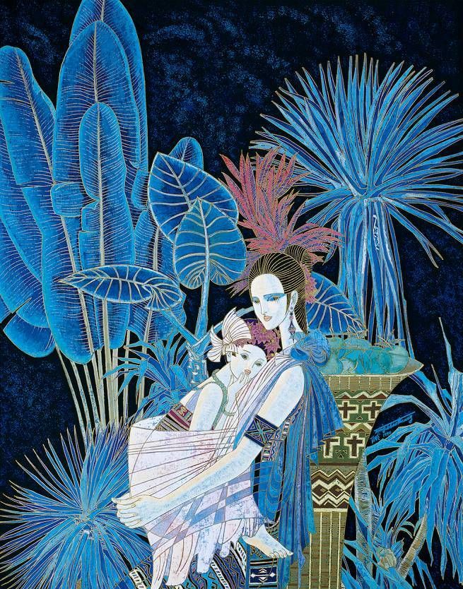 丁绍光–重彩画作品.