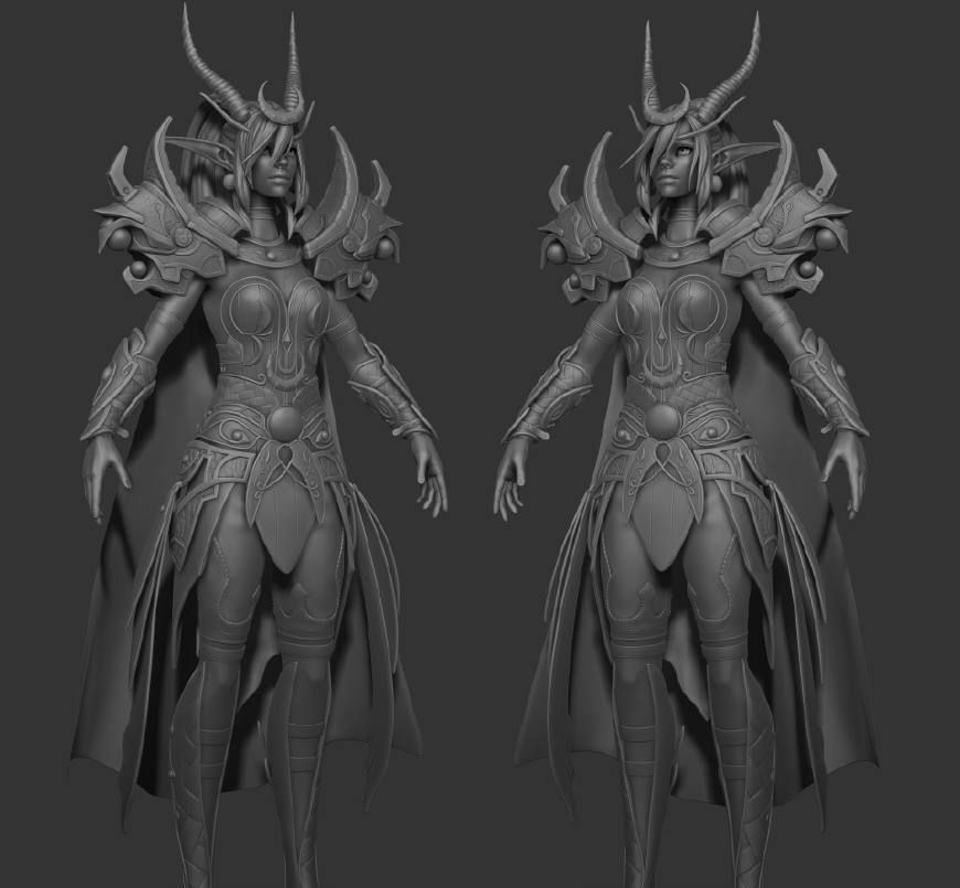 又是国外大神系列魔兽世界最美造物伊瑟拉超清3d建模