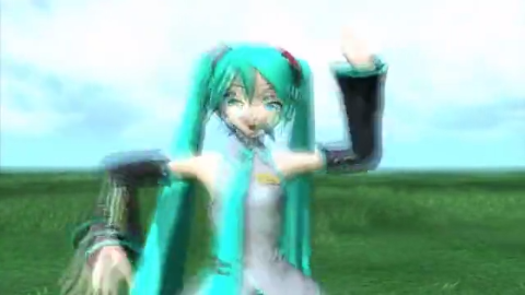 初音殿下的甩葱歌,手里的大葱是认真的吗?萌到爆的初音未来