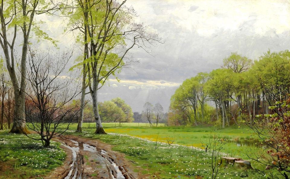 大师级风景油画欣赏丹麦画家蒙森德18591941作品选