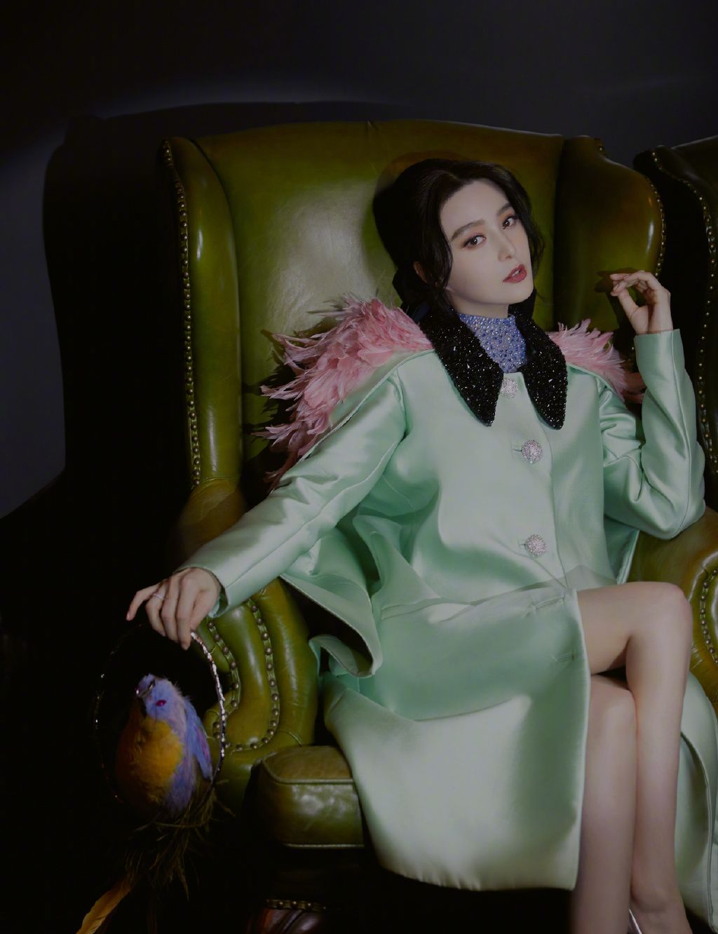 范冰冰飞鸟装时尚画报,优雅高颜