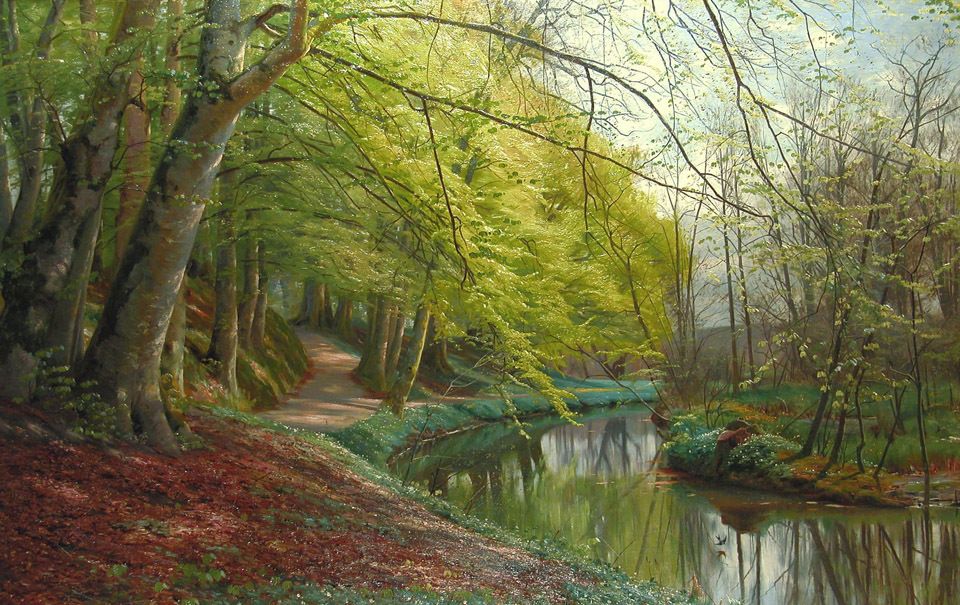 大师级风景油画欣赏丹麦画家蒙森德18591941作品选