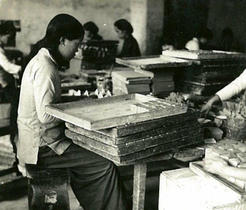 民国老照片:1939年华北火柴厂(青岛火柴厂前身)|民国|华北|青岛_新浪