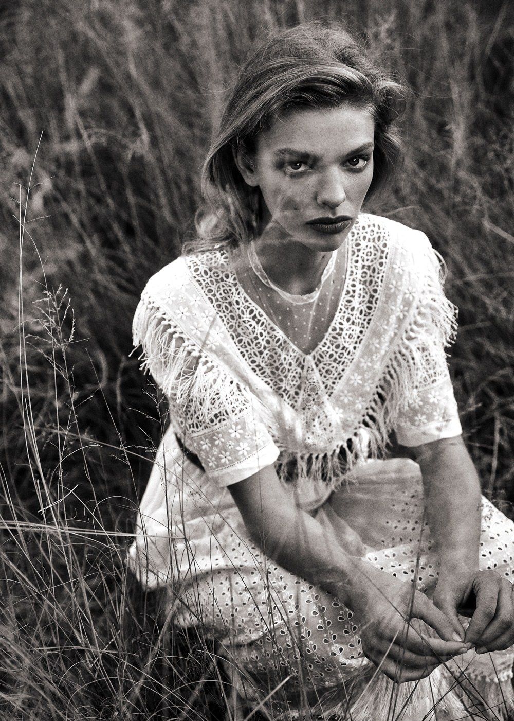 超模克莱尔克劳馥最新时尚大片曝光!精致容颜上演秋日风情!