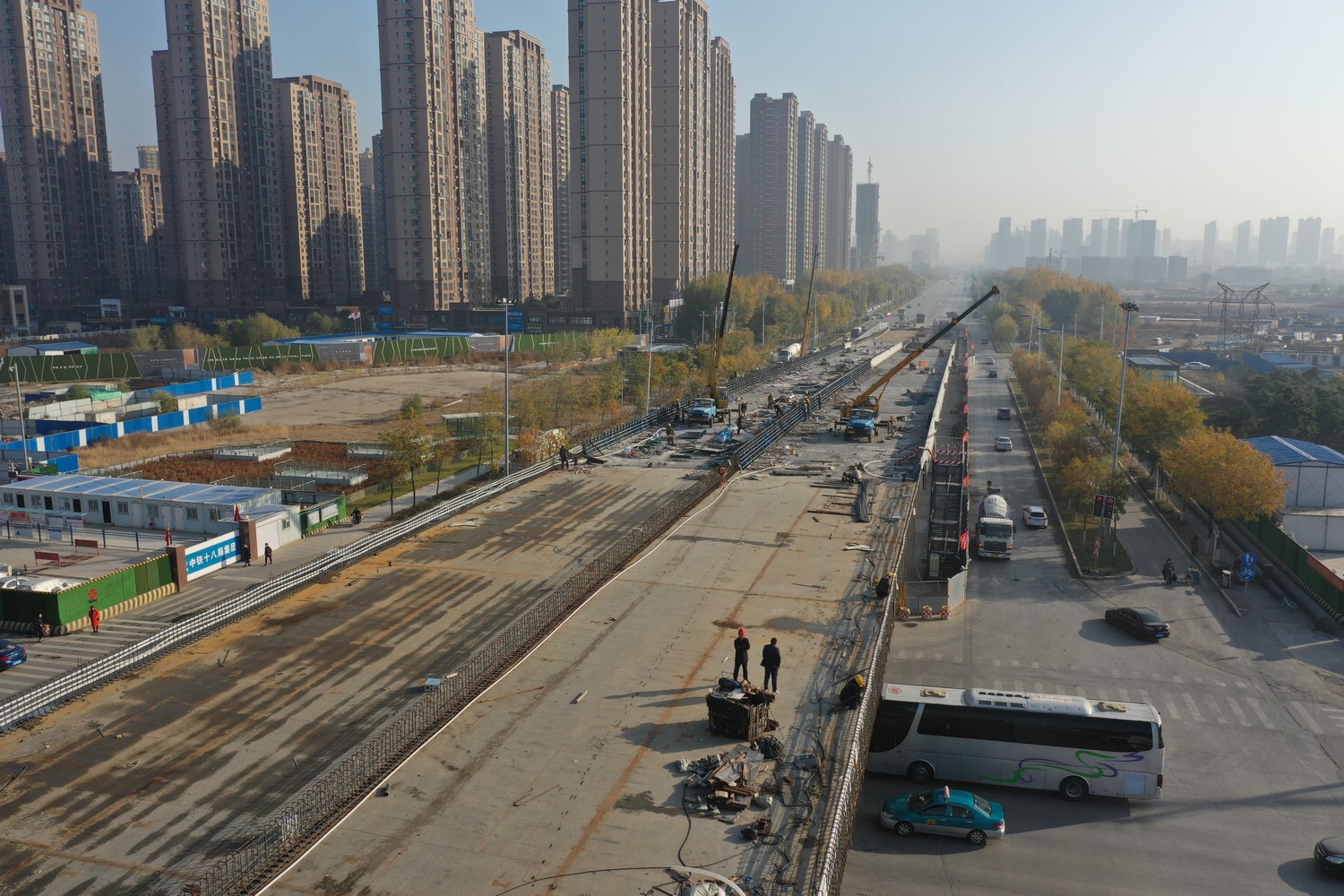 沈阳二环南移工程喜讯不断 南京街节点桥工程桥梁合龙