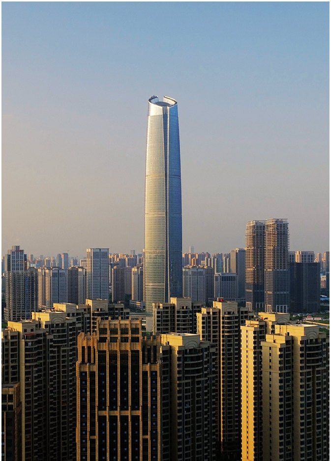高,实在是高,王家墩cbd武汉中心大厦一柱擎天|王家墩|大厦|中心大厦_