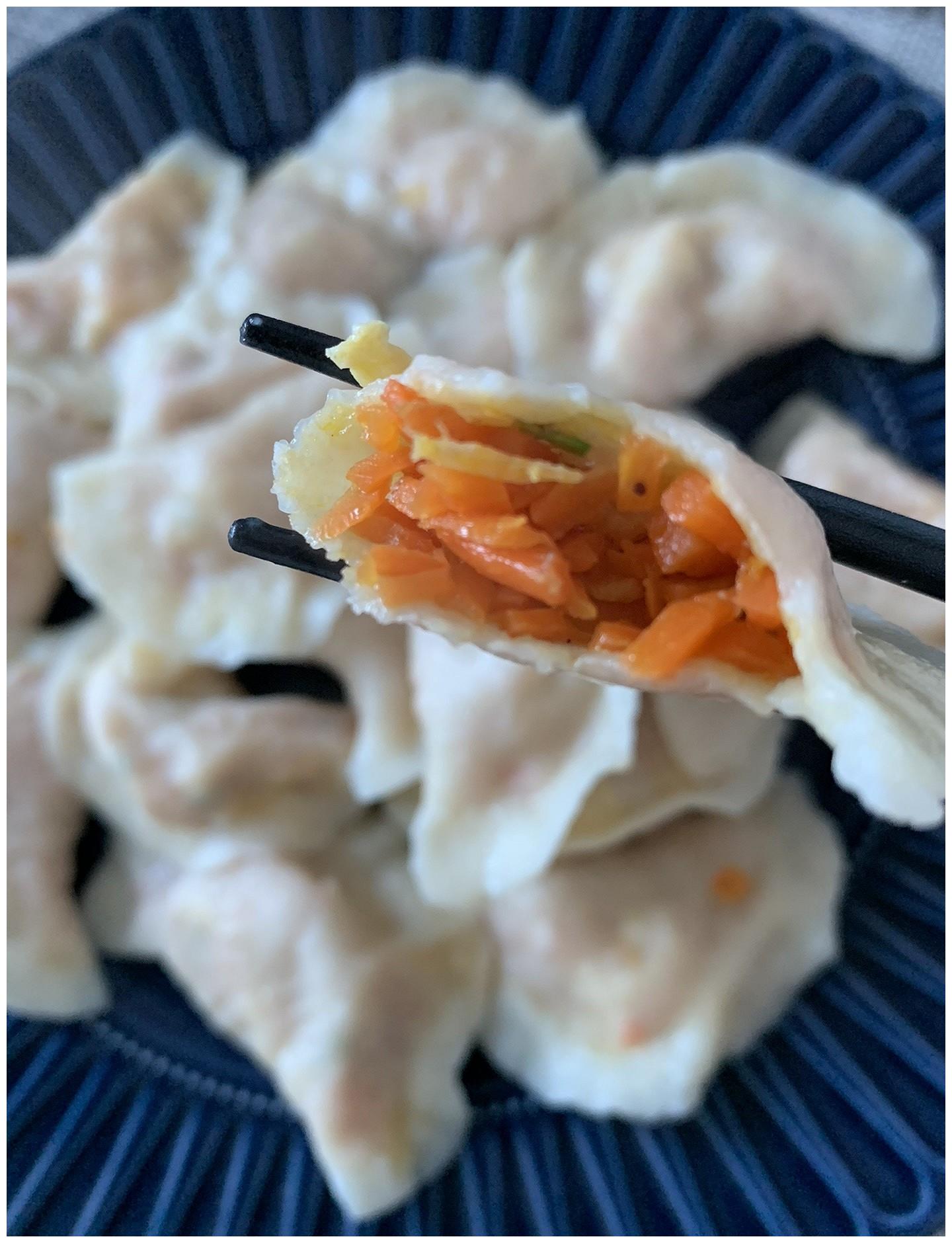专治宝宝不吃菜:胡萝卜鸡蛋虾米饺子