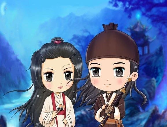金庸武侠8大漫画人物,个个萌化人心,猜猜最后一个小美女是谁?