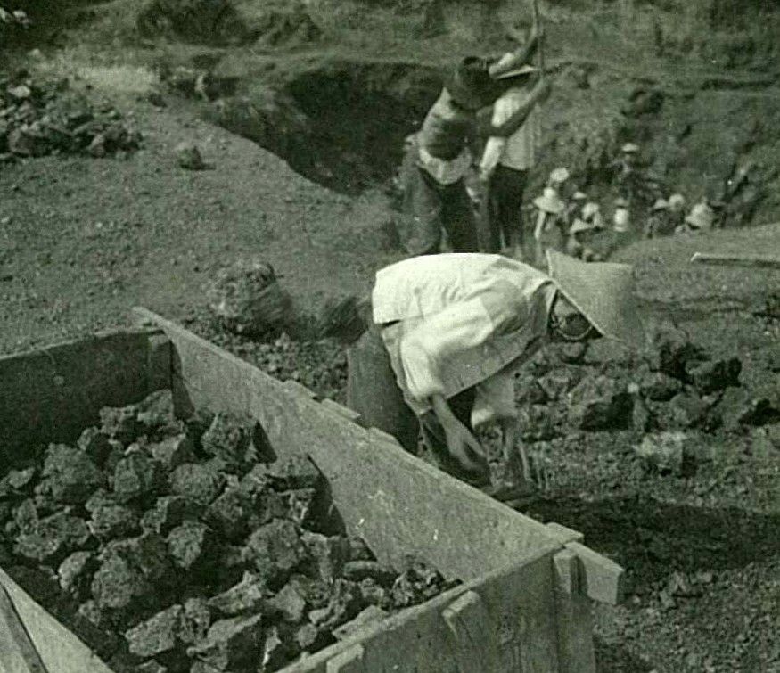 老照片1940年江苏省徐州市利国铁矿