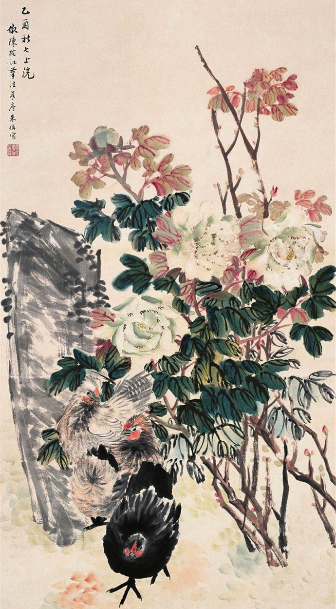 超脱飘逸,得扬州画派神韵,清代画家朱偁花鸟画作品欣赏