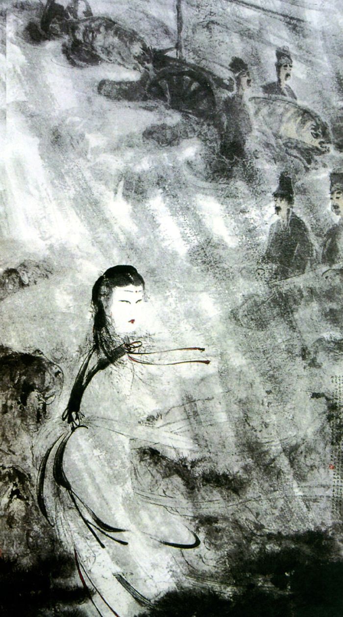 女神之美跃然纸上撼人心魄13位名家十三幅山鬼图欣赏