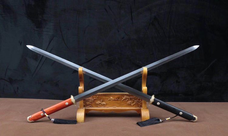 花纹钢唐剑雌雄双剑