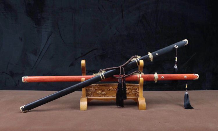 花纹钢唐剑雌雄双剑