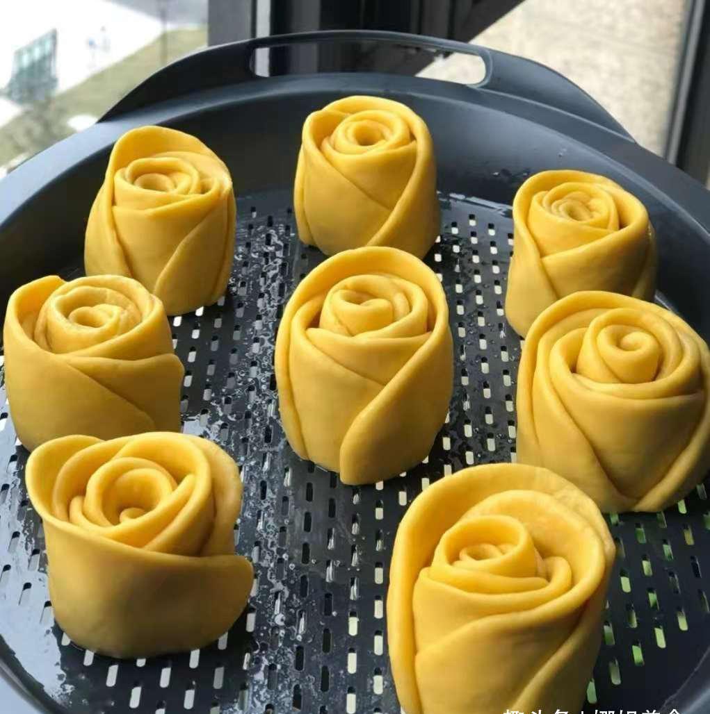 大冬天,教你做玫瑰花馒头,做法全告诉你,好看又好吃,孩子最爱