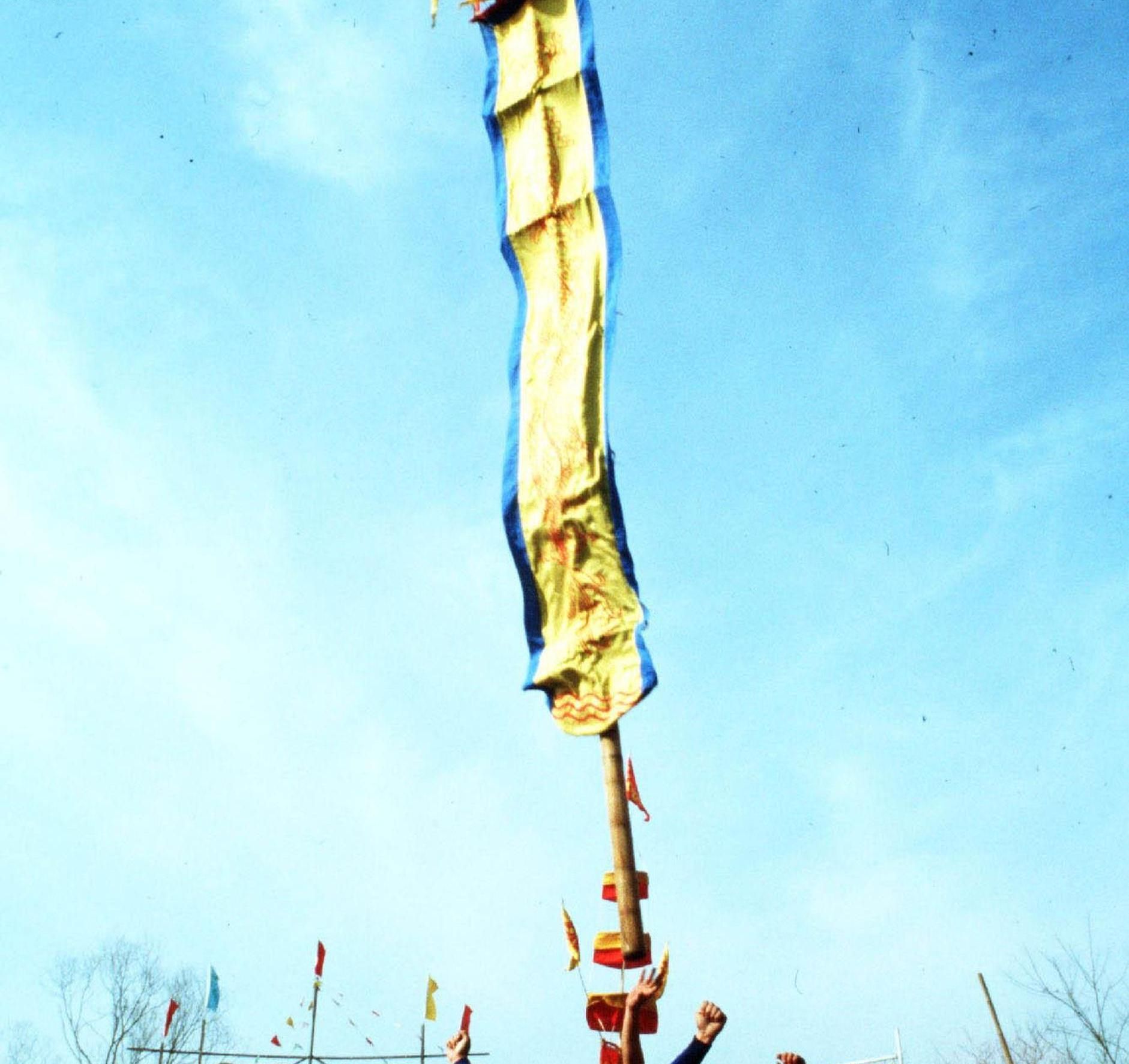 北京故宫筒子河畔复建牌坊,大高玄殿牌坊彩绘木雕
