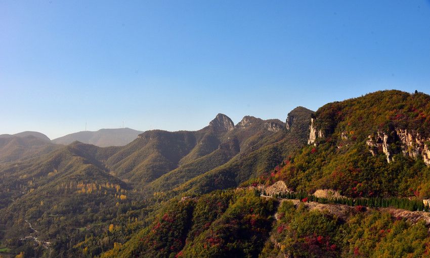 巩义杨树沟 嵩山秋色美_高清图集_新浪网