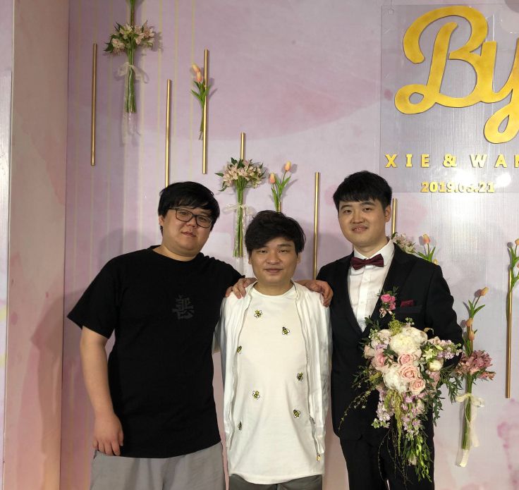 dota2主播奶哥哥大婚,ob十雄全家福yyf头大很突出