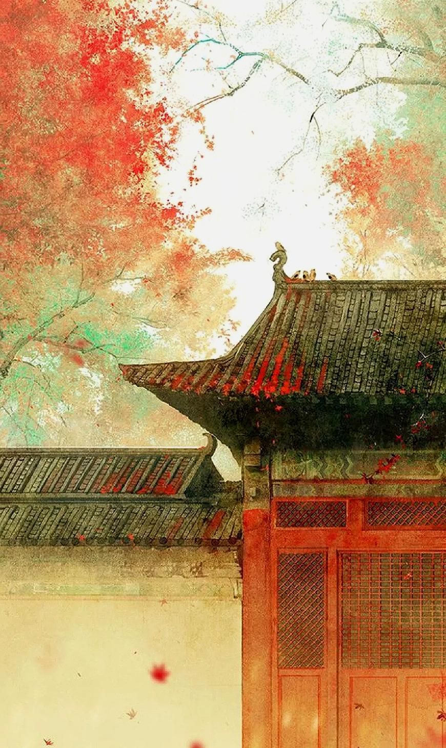 唯美古风壁纸从今若许闲乘月拄杖无时夜叩门