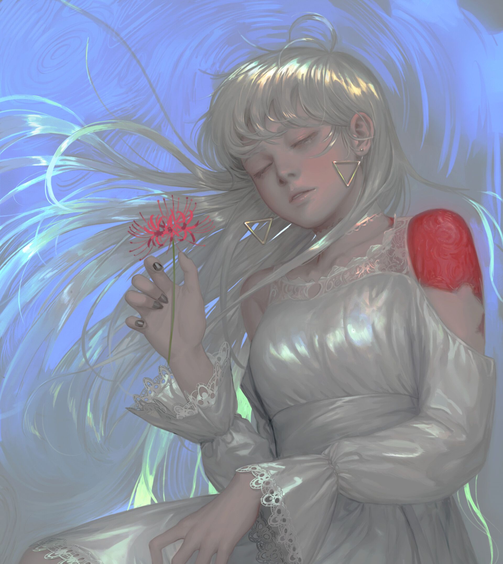 这组画风优美,人物美型的插画作品来自于国内外多位插画师的作品,来自