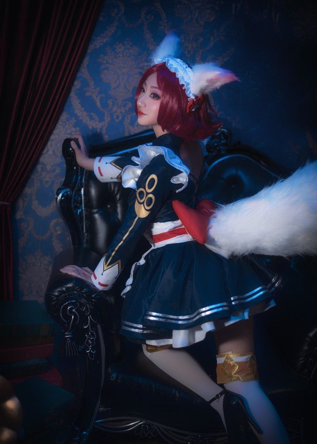 王者荣耀:白丝长腿小姐姐cos妲己,做一个不一般的妲己