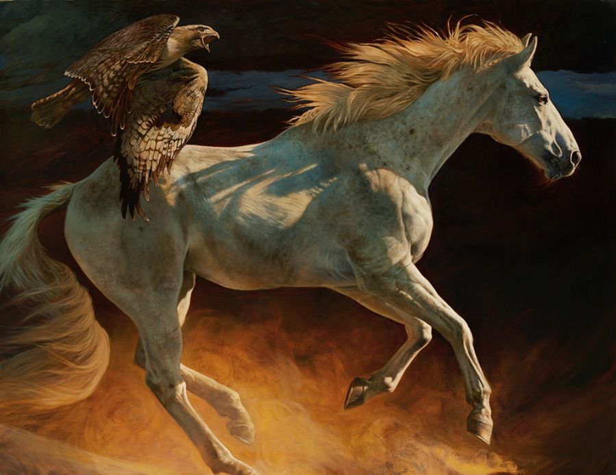 美国女画家julie.bell(朱莉贝尔)野生动物油画作品赏析