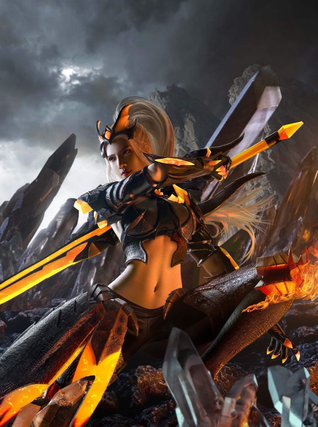 王者荣耀:花木兰水晶猎龙者真人图集,网友:真的好美