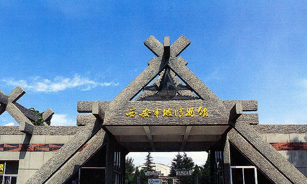 半坡遗址,距今有6000年历史,是新中国第一座史前聚落遗址博物馆