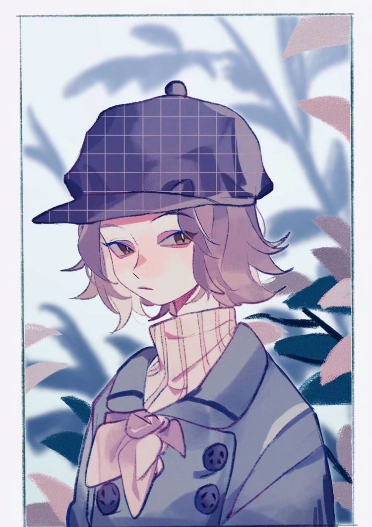 人物板绘,画风独特的人物插画,涂色别具一格