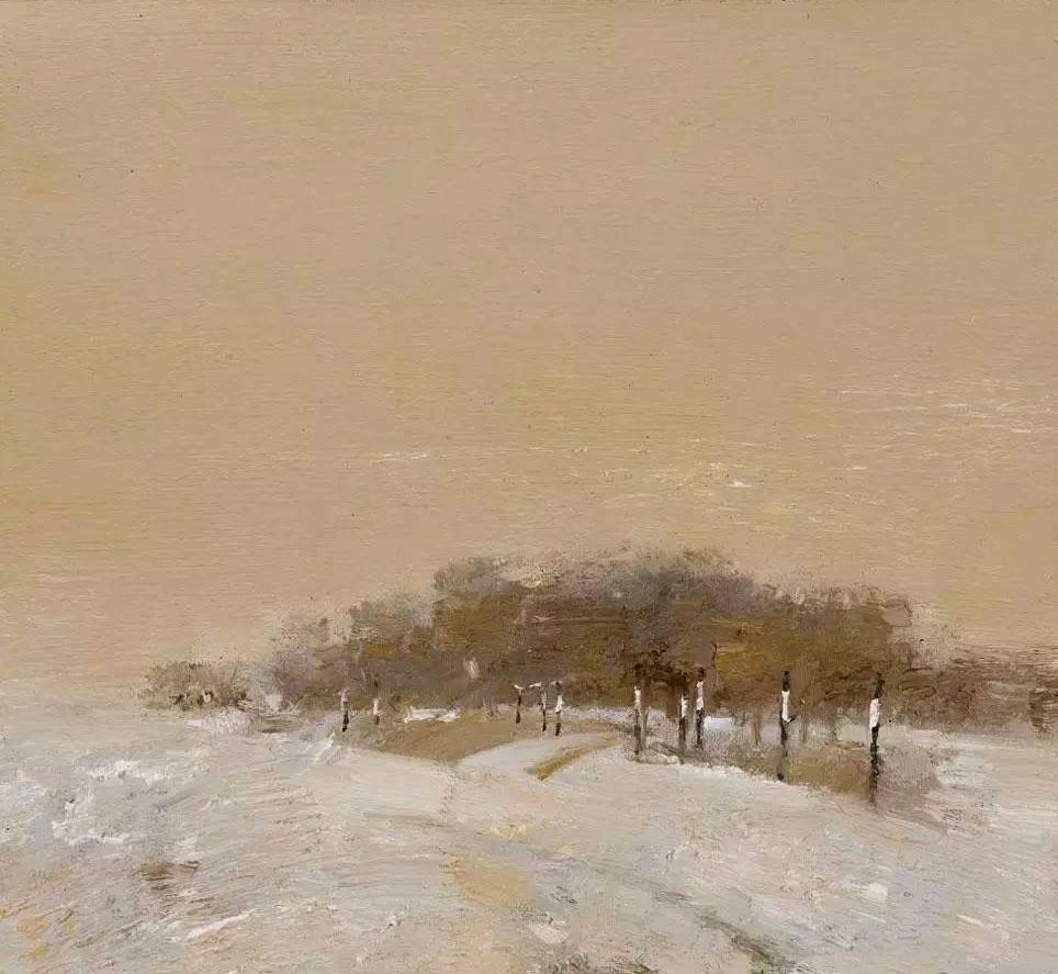 高度概括,在自然中提炼美,郭润文风景画作品欣赏