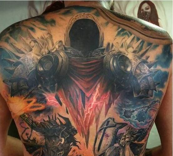 如何体现自己是暗黑玩家?粉丝大秀泰瑞尔主题纹身