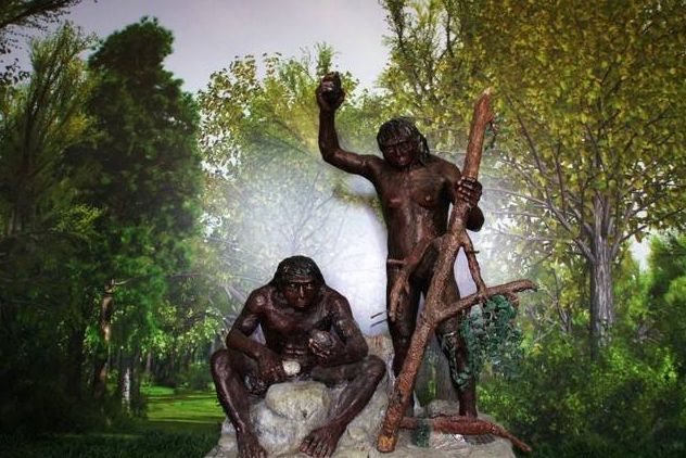 周口店北京人遗址北京人具有直立人的典型形态标准